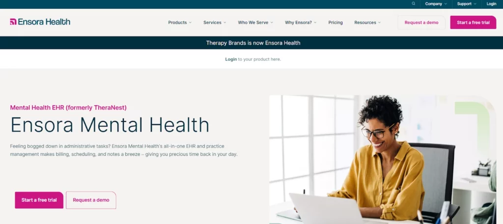 Ensora Mental Health (Formerly TheraNest)