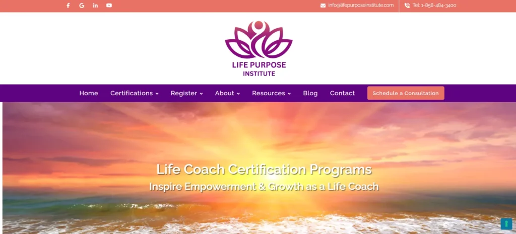 Life Purpose Institute – Advanced Coach Certification (ICF Level 2 Pathway)