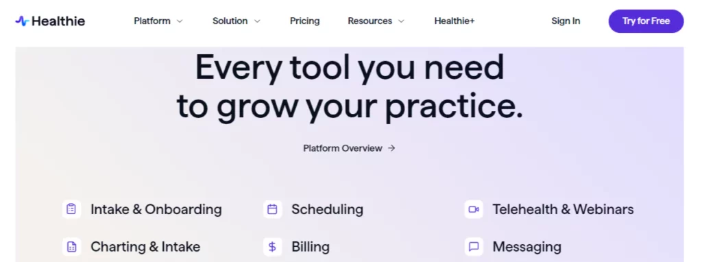 Healthie – Best For Virtual Care Practices