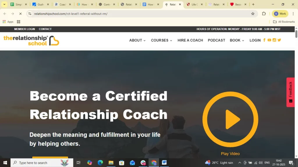Institute for Life Coach Training – Introduction to Relationship Coaching