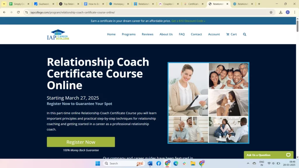 IAP Career College – Relationship Coach Certificate Course