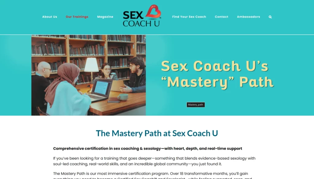 Sex Coach U Certification & Mastery Path