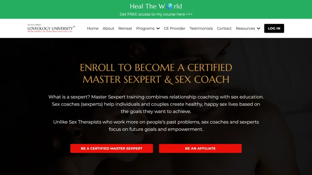 Certified Master Sexpert / Loveology University Sex & Relationship Training