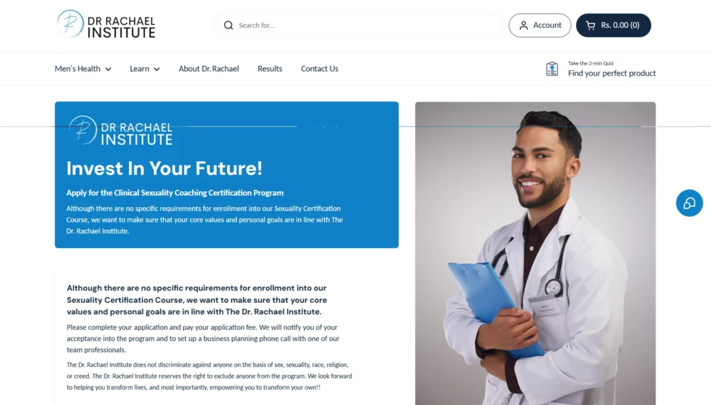 Clinical Sexuality Coaching Certification (Dr. Rachael Institute)