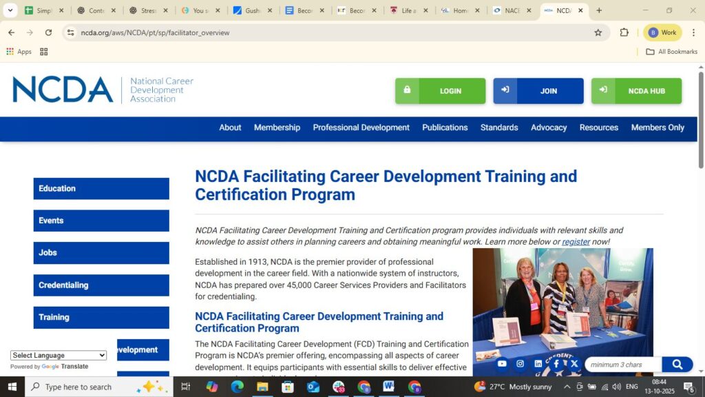 Career Development Facilitator (CDF) – NCDA