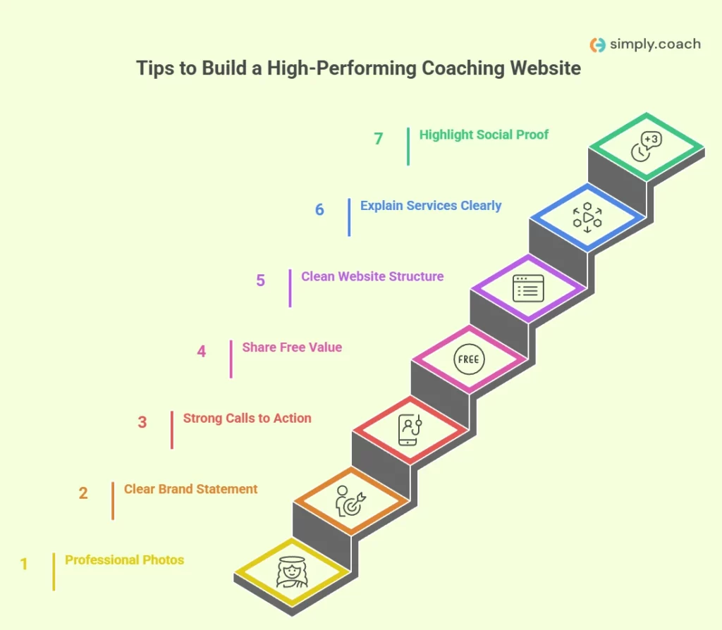 7 Practical Tips to Build a High-Performing Coaching Website