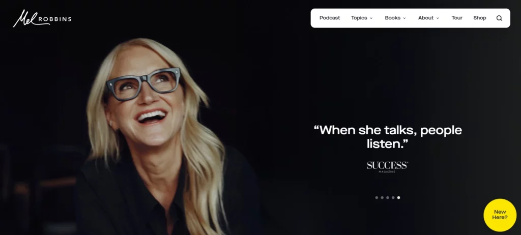 Mel Robbins— Practical Tools and Habit-Based Coaching