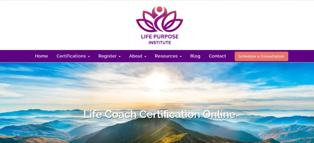 Life Purpose Institute — Life Coach Certification