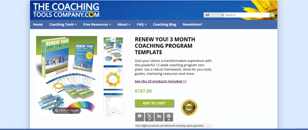 Renew YOU! Coaching Program Templates by The Coaching Tools Company