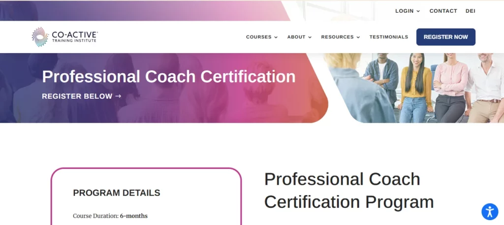Co-Active Training Institute Professional Coach Certification