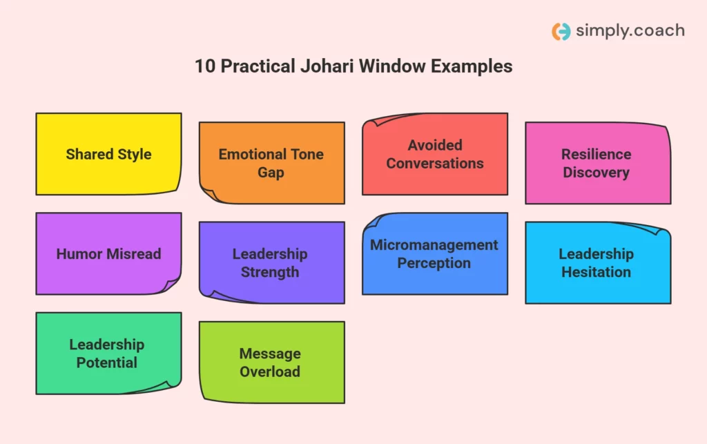 10 Examples for the Johari Window Model
